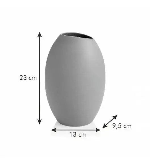 TESCOMA FANCY HOME Stones wazon cermiczny 23 cm / biały