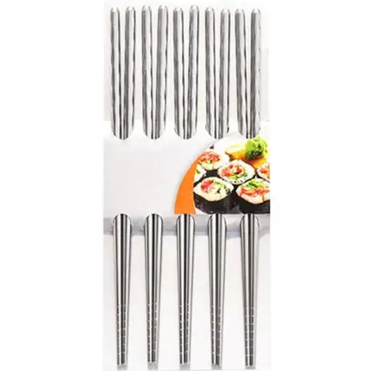 FACKELMANN ASIA LINE 5x pałeczki do ryżu / sushi 23 cm / metalowe