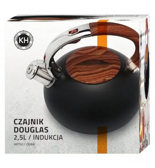 KonigHOFFER DOUGLAS Czajnik ze stali nierdzewnej 2,5 L czarny / indukcja