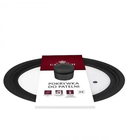 GERLACH GRANITEX Patelnia głęboka z powłoką ceramiczną  ILAG Xera Dur 2® 28 cm + pokrywka / aluminium