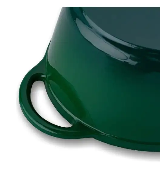 KONIGHOFFER Gęsiarka żeliwna emaliowana 6,4 l / owalna, szmaragdowa