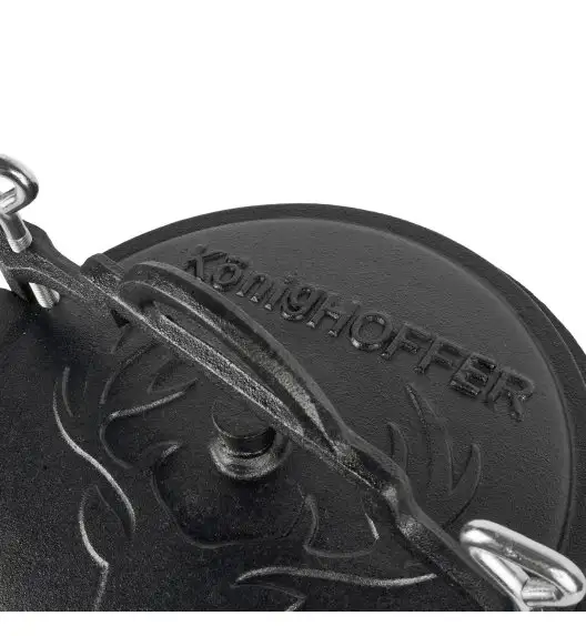 KONIGHOFFER Kociołek myśliwski żeliwny 8 l z pokrywą