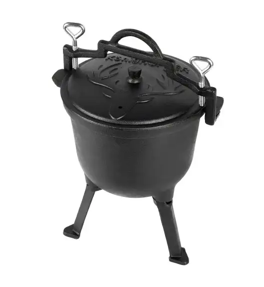 KONIGHOFFER Kociołek myśliwski żeliwny 8 l z pokrywą