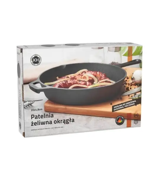 KONIGHOFFER Patelnia żeliwna 20 cm /  czarna