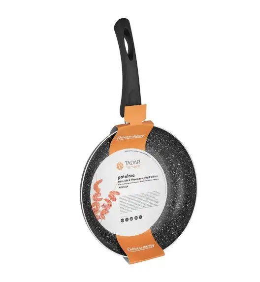 TADAR MARMARA BLACK Patelnia z powłoką non-stick 24 cm / indukcja