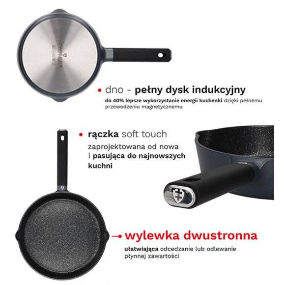 ZWIEGER VESNA Patelnia 20 cm GREBLON C3 non-stick / indukcja