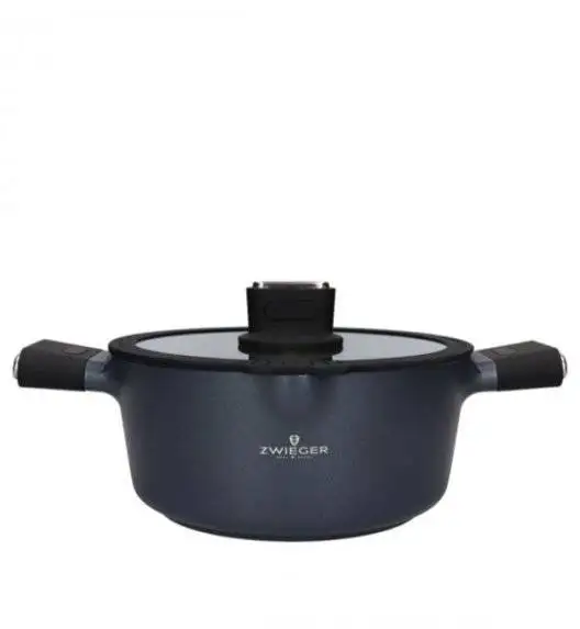 ZWIEGER VESNA Garnek 3,5 l z pokrywką 24 cm / GREBLON C3 non-stick / indukcja