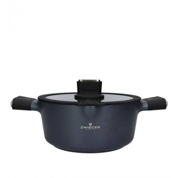 ZWIEGER VESNA Garnek 3,5 l z pokrywką 24 cm / GREBLON C3 non-stick / indukcja