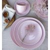 LUBIANA DAISY SUNSET K7 Serwis obiadowo - kawowy 24 osoby / 120 elementów / różowy