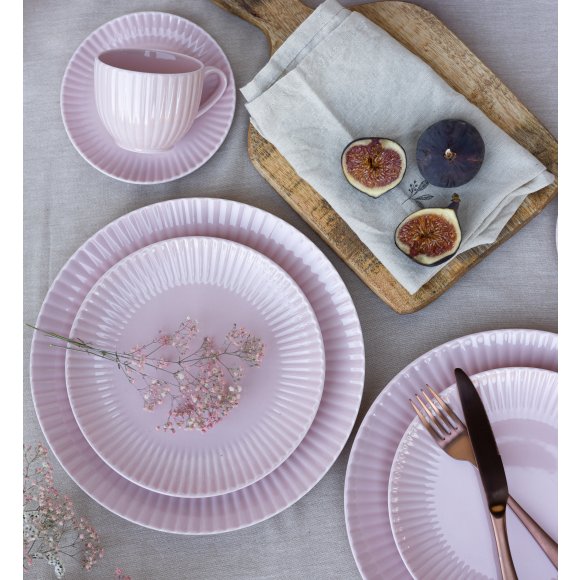 LUBIANA DAISY SUNSET K7 Serwis obiadowo - kawowy 24 osoby / 144 elementów / różowy