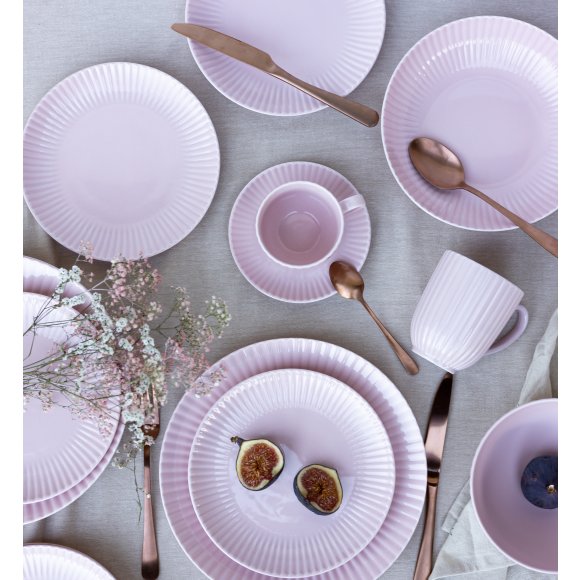 LUBIANA DAISY SUNSET K7 Serwis obiadowo - kawowy 18 osób / 126 elementów / różowy