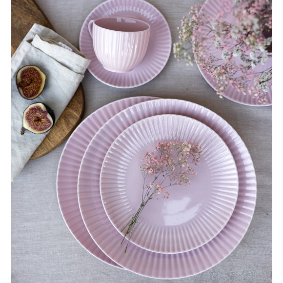 LUBIANA DAISY SUNSET K7 Serwis obiadowo - kawowy 24 osoby / 168 elementów / różowy