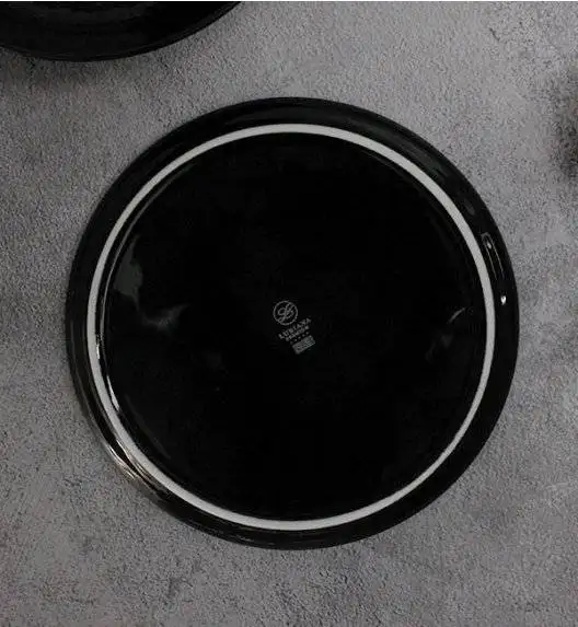 LUBIANA MARRAKESZ K8 6 x talerz obiadowy 26 cm / czarny