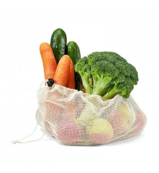 AMBITION NATURAL EKO Komplet 2 wielorazowych woreczków na warzywa i owoce