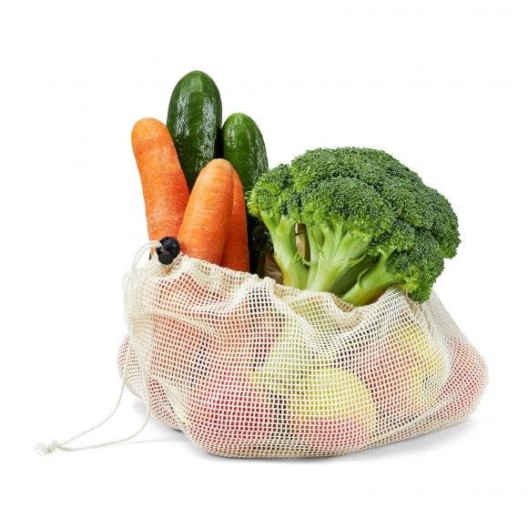 AMBITION NATURAL EKO Komplet 2 wielorazowych woreczków na warzywa i owoce