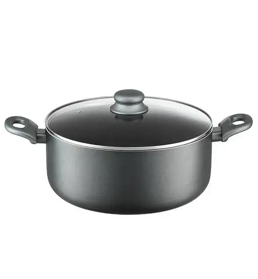 AMBITION GRAPHITE Komplet garnków z pokrywkami 20, 24, 28 cm + Rondel 16 cm + Zestaw Patelni 20, 24, 28, 30 cm / Powłoka ILAG BASIC