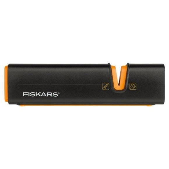 FISKARS FUNCTIONAL FORM 1057554 Komplet 5 noży w bloku czarnym + Obierak FF + Ostrzałka Edge