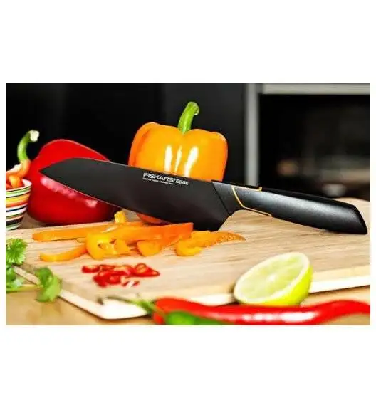 FISKARS EDGE FSEL2 Komplet 7 noży kuchennych + obierak FF / japońska stal nierdzewna 