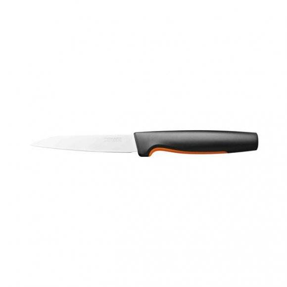 FISKARS FUNCTIONAL FORM 1057553 Komplet 3 noży w bloku bambusowym + nóż do smarowania + nóż do skrobania