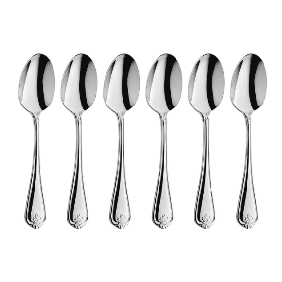 AMEFA DUKE Sztućce UE 6x Łyżka obiadowa 19,7 cm luzem stal 18/10 RETRO STYL