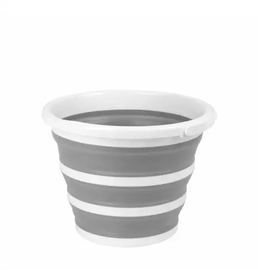 TADAR SILICO Składane wiadro silikonowe 10 L / szare