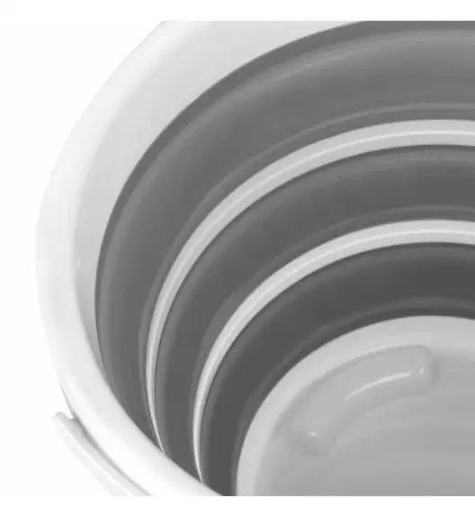 TADAR SILICO Składane wiadro silikonowe 10 L / szare