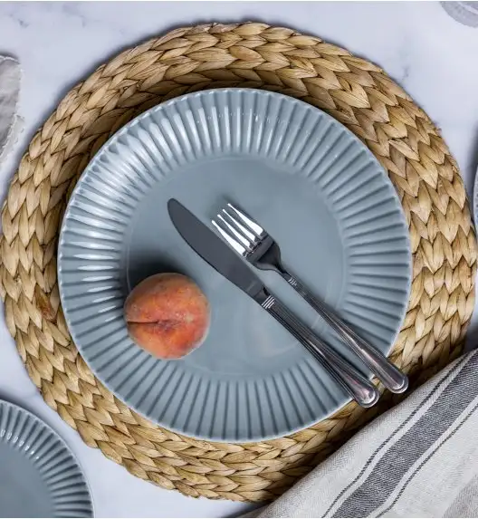 LUBIANA DAISY CLOUD K1 Serwis obiadowo - kawowy 24 osoby / 144 elementy / szary