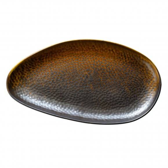 WYPRZEDAŻ! VERLO FIRE Talerz 33 x 18 cm / porcelana