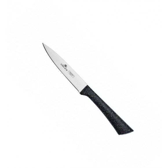 GERLACH GRANITEX Komplet 5 noży w bloku + Tasak do ziół z deską +nożyce drewniane