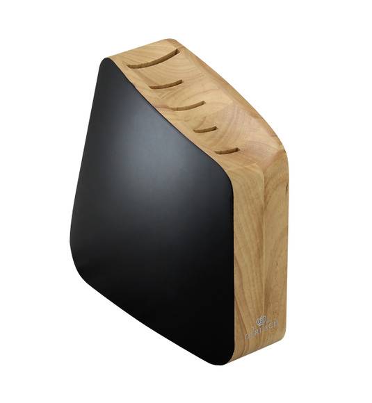 GERLACH LOFT Komplet 5 noży w bloku + Gerlach Natur Tasak do ziół z deską + nożyce drewniane do drobiu 