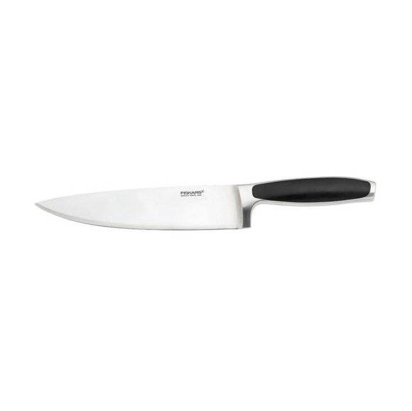 FISKARS ROYAL FSRL8 Komplet 5 noży kuchennych / stal nierdzewna + Obierak FF + Ostrzałka Fiskars Edge