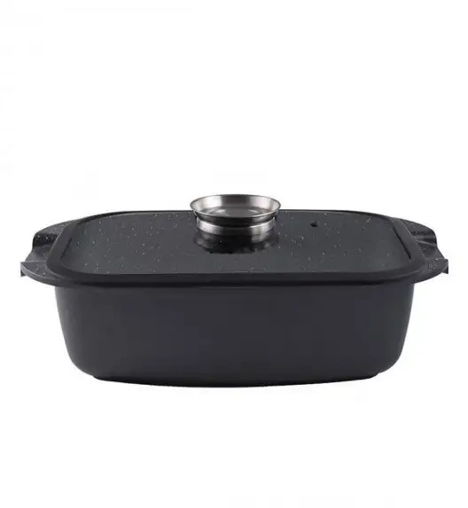 GERLACH BRAVA Komplet Garnki z pokrywkami 8 el + patelnie Gerlach Granitex 24, 28 cm  + Brytfanna Granitex 32 cm
