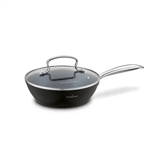 STARKE TARRY Patelnia głęboka z pokrywką 20 cm / Nieprzywierająca powłoka Aerolite / indukcja