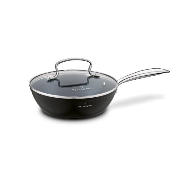 STARKE TARRY Patelnia głęboka z pokrywką 20 cm / Nieprzywierająca powłoka Aerolite / indukcja