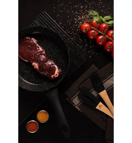 GERLACH GRANITEX Zestaw patelni z powłoką ceramiczną ILAG Granitec® 24, 28 cm + Brytfanna 32 cm z pokrywką / aluminium