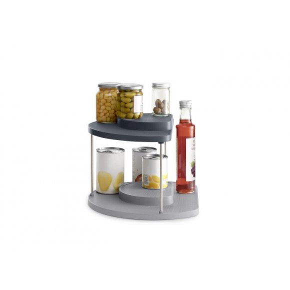 JOSEPH JOSEPH CupboardStore Dwupoziomowy organizer do szafki / szary