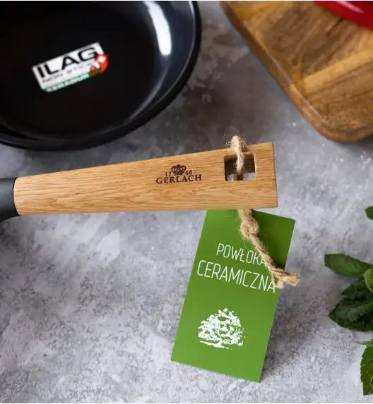 GERLACH NATUR EVO Komplet patelni 24, 28 cm z powłoką ceramiczną ILAG Non-Stick