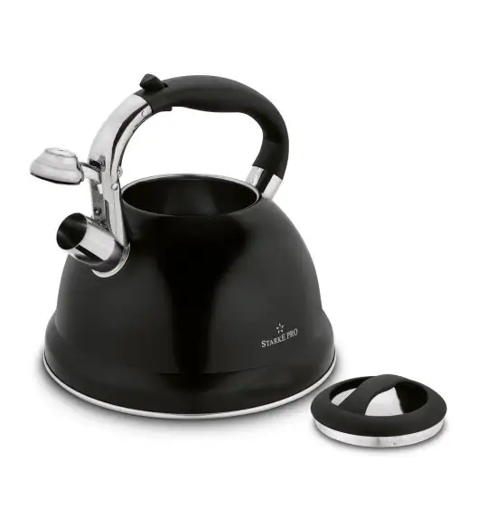 STARKE ASTERIA Czajnik z gwizdkiem 3 L / czarny mat / indukcja