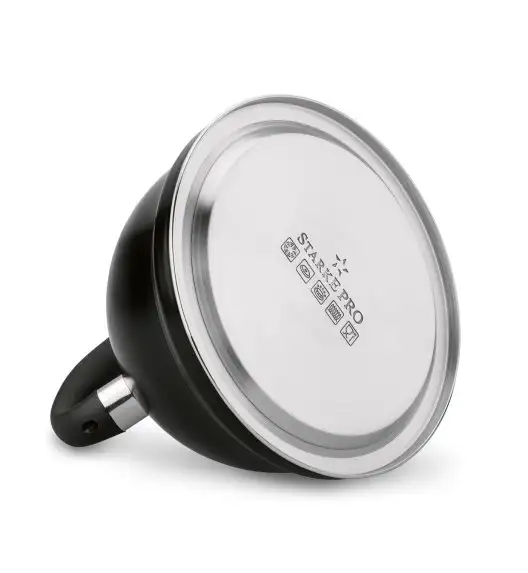 STARKE ASTERIA Czajnik z gwizdkiem 3 L / czarny mat / indukcja