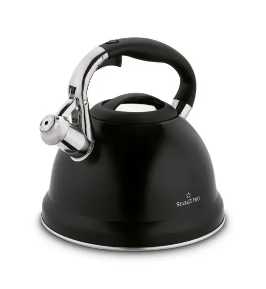 STARKE ASTERIA Czajnik z gwizdkiem 3 L / czarny mat / indukcja