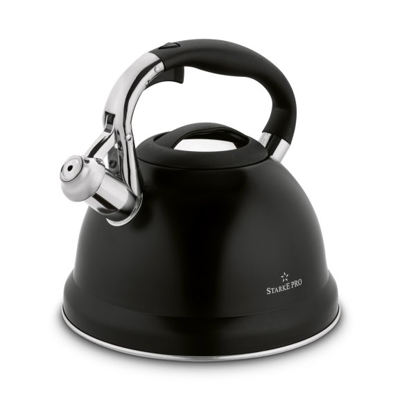 STARKE ASTERIA Czajnik z gwizdkiem 3 L / czarny mat / indukcja