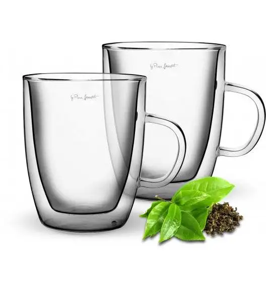 WYPRZEDAŻ! LAMART VASO Zestaw 2 szklanek termicznych do herbaty 420 ml / LT9008