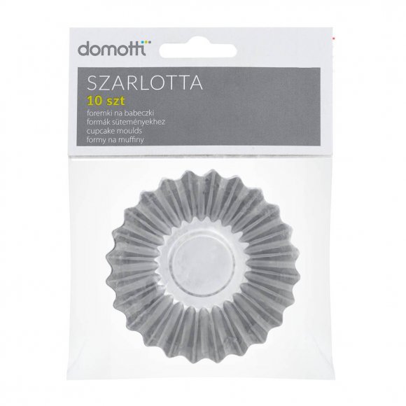 DOMOTTI SZARLOTTA Komplet 10 foremek do tartaletek / babeczek / 7 x 2 cm