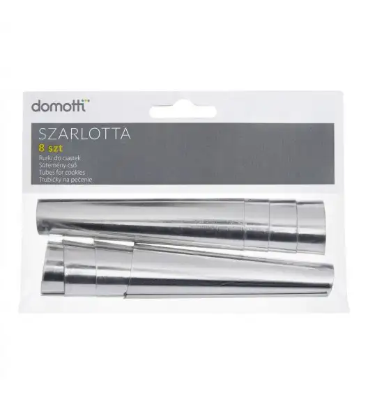 DOMOTTI SZARLOTTA Komplet 8 rurek do przygotowywania ciastek z kremem
