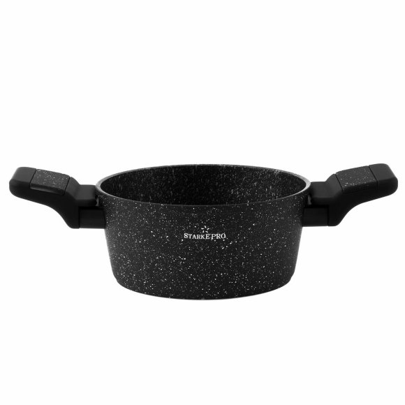 STARKE PRO CERES MARBLE Garnek z pokrywką 16 cm / Powłoka Aerolite Plus