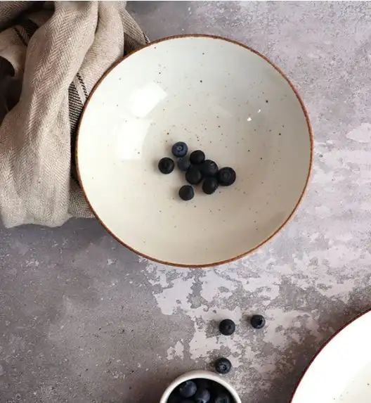 LUBIANA BOSS 6630U Serwis obiadowy 27 el / 6 osób / budyniowy / porcelana ręcznie malowana