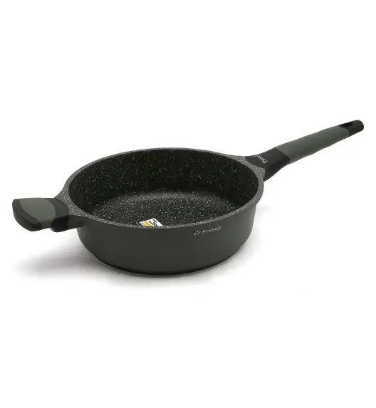 STARKE PRO VIRIDI Patelnia głęboka 24 cm z pokrywką / Greblon® C3