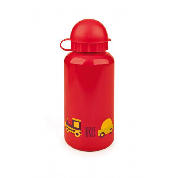 Butelka na napoje dla dzieci Iris w kolorze czerwonym z samochodami 400 ml / Btrzy