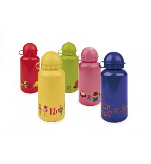 Butelka na napoje dla dzieci Iris w kolorze granatowym z ośmiorniczką 400 ml / Btrzy