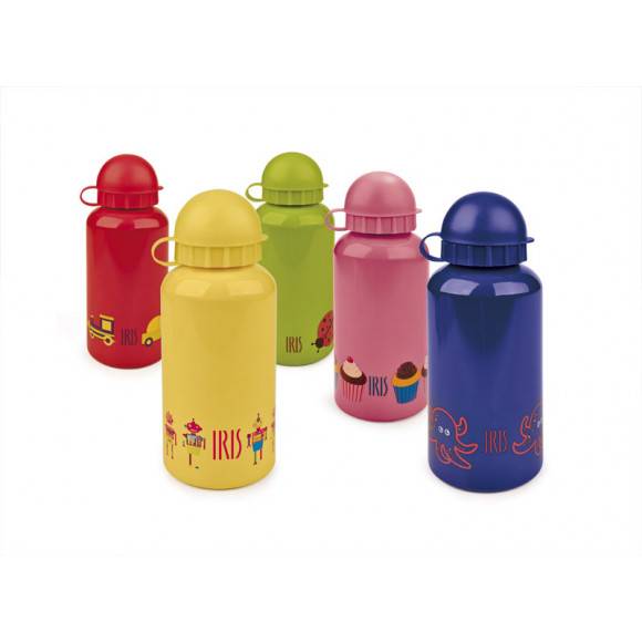 Butelka na napoje dla dzieci Iris w kolorze granatowym z ośmiorniczką 400 ml / Btrzy